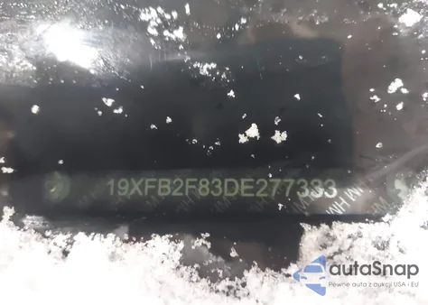 2013 Honda Civic Ex из США, поврежденный, VIN 19XFB2F83DE277333